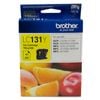 Brother LC-131Y Yellow Ink - 300 Pages for Brother Printers