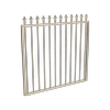 ProtectorAl 1201 - 1500 x 1200mm Paperbark Aluminium Garden Gate Spear Top