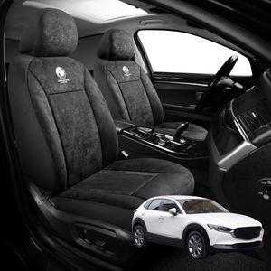 Australian Goose Edition Front Seat Covers for Mazda CX-30 2019 - Current (DM) - Suede, Universal Fit - Black
