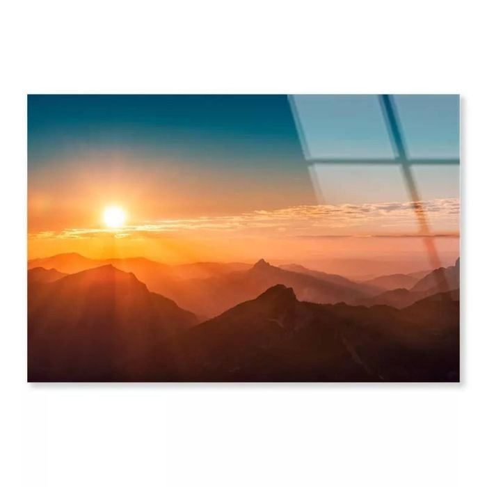 Sunset Sky and Mountain  Print 100% Australian Made 120 x 90cm  (Acrylic)