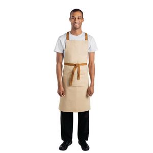 Southside Apron X-cross Back Khaki Beige 700x1000mm Hospitality Kitchen Workwear