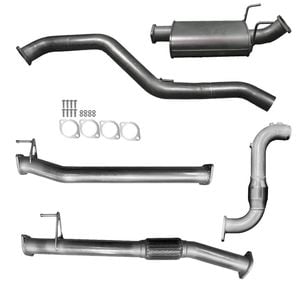 Ignite Exhausts Turbo Back For Isuzu D-max 3l 3" Cat & Muffler Raw Aluminised Steel