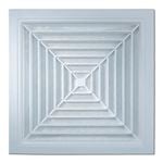 Haron 320 x 320mm White Square Ceiling Vent
