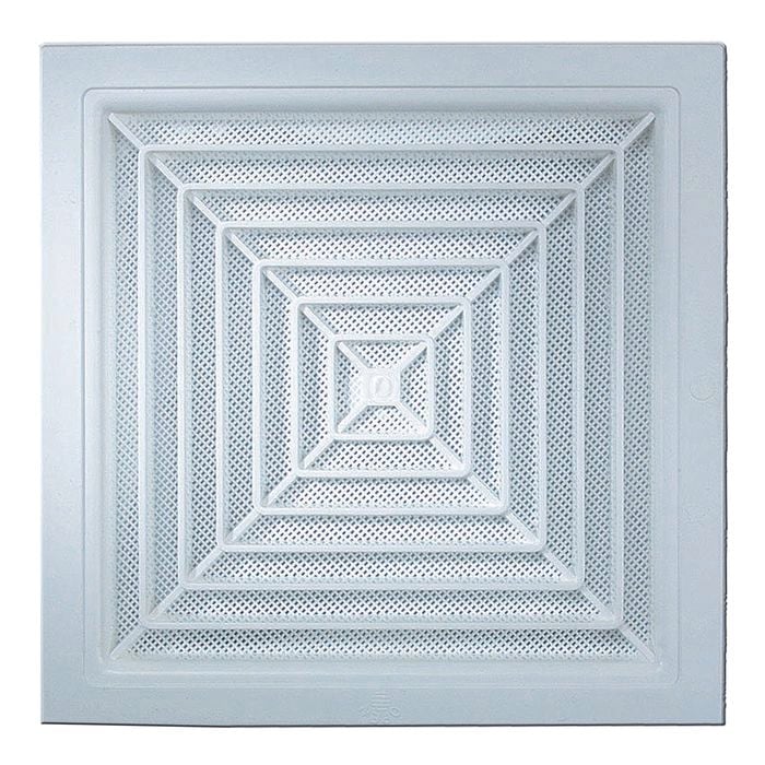 Haron 320 x 320mm White Square Ceiling Vent