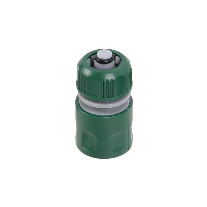 Garden Basics 12mm Hose Connector With Stop Valve