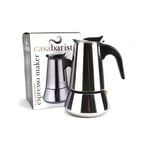 Casabarista Roma 4 Cup Stainless Steel Espresso Maker