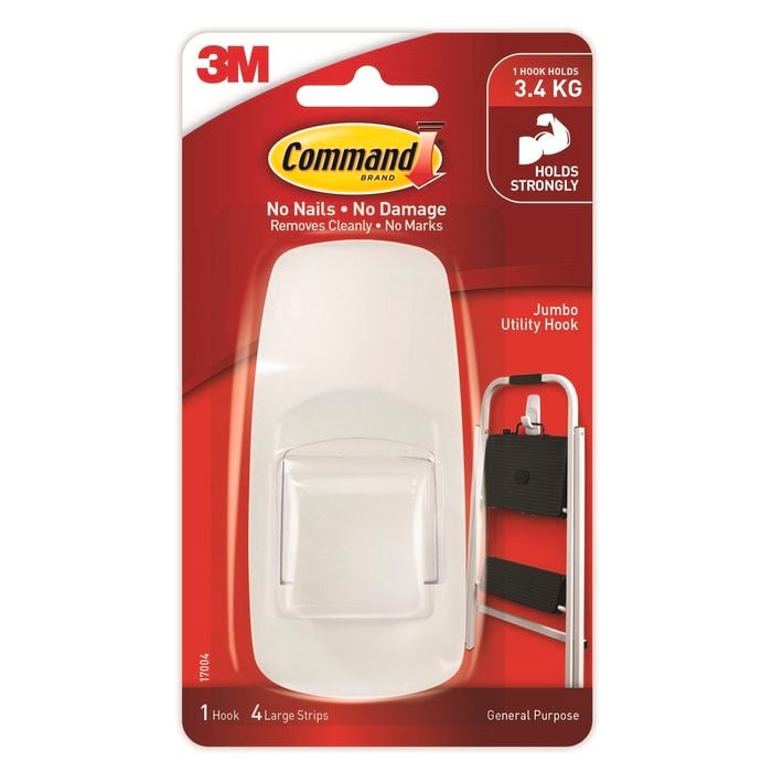 Command™ Jumbo White Hook