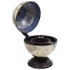 vidaXL Hardwood Eucalyptus Tabletop Globe Bar Wine Stand Green