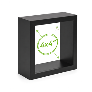 Nicola Spring Acrylic 3d Box Photo Frame - 4" X 4"