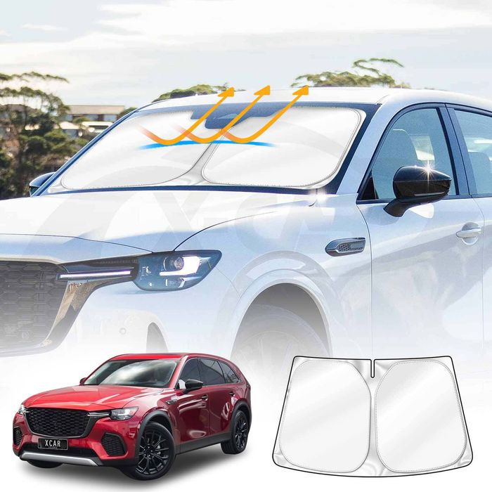 Windscreen Sun Shade For Mazda Cx-70 Cx70 2024-onwards Uv Rays Foldable Custom Wind Screen Sun Visor Protector