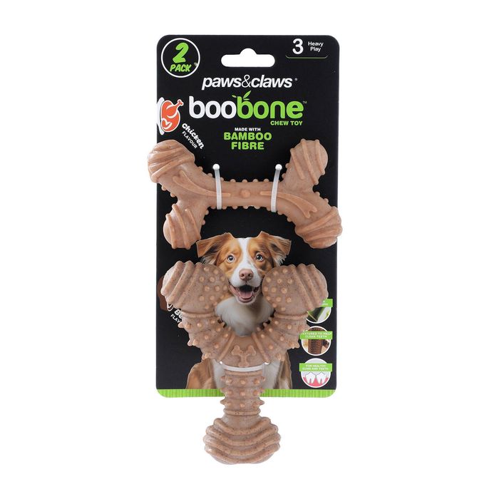 Paws & Claws Boobone Chew Toy - 2 Pack