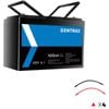 Gentrax 12v 100ah Lithium Battery + 4x 6awg 0.3m M8 Cable