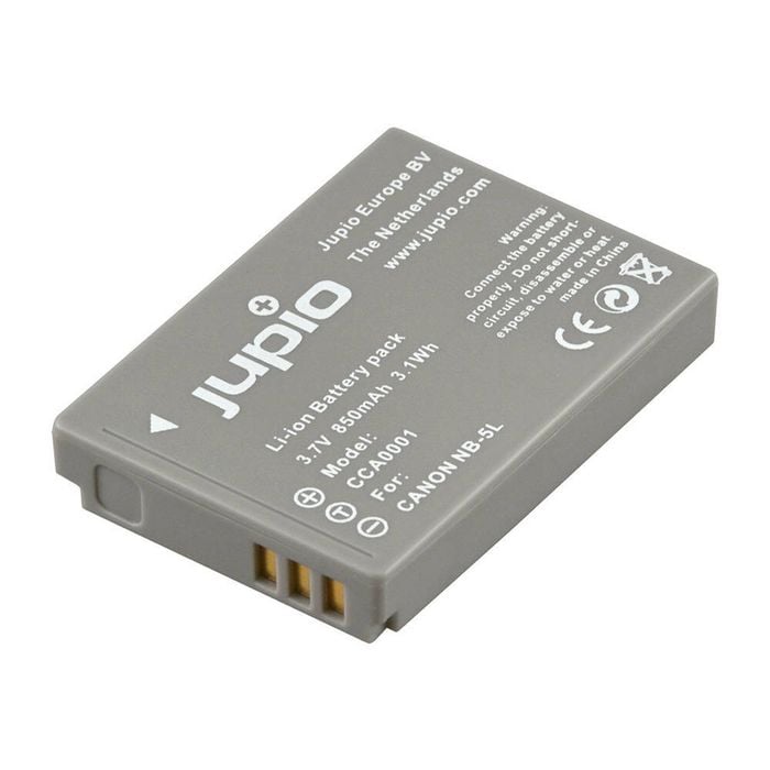 Jupio Li-Ion 3.7V 850mAh Rechargeable Battery For Canon NB-5L Camera