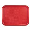 Olympia Foodservice Tray Kristallon Polypropylene Red 305 X 415mm Commercial Kitchen Serving Tray
