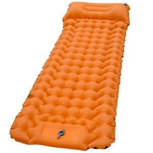 NNEOBA Sleeping Pad with Built-In Pillow Pump Orange