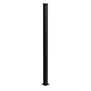 PEAK Wire Grid Fencing 1228mm Black Steel Flange Fence Post