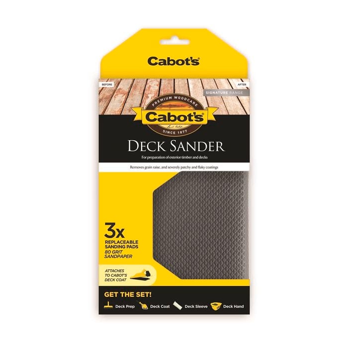 Cabot's 80 Grit Deck Sander Sanding Pads - 3 Pack