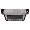 Gloss Black RS5 look Bumper Bar Grille Grill for AUDI A5 S5 8T 2008-2012 Bodykit