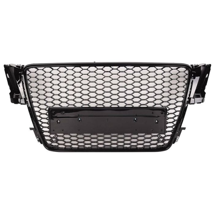 Gloss Black RS5 look Bumper Bar Grille Grill for AUDI A5 S5 8T 2008-2012 Bodykit