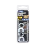 Zenith 1/2" Zinc Plated Nyloc Nuts - 4 Pack