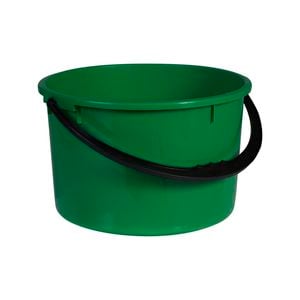 IP Plastics 13L Green Round Bucket