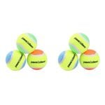 2x 3PK Paws And Claws Paws & Claws Tennis Balls 6cm 2-Tone Assorted