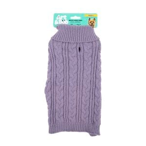 Art & Bob 30cm Lilac Small Knitted Dog Jumper