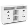 Costway 4-drawer Mobile Filing Cabinet Printer Stand File Storage Organizer White