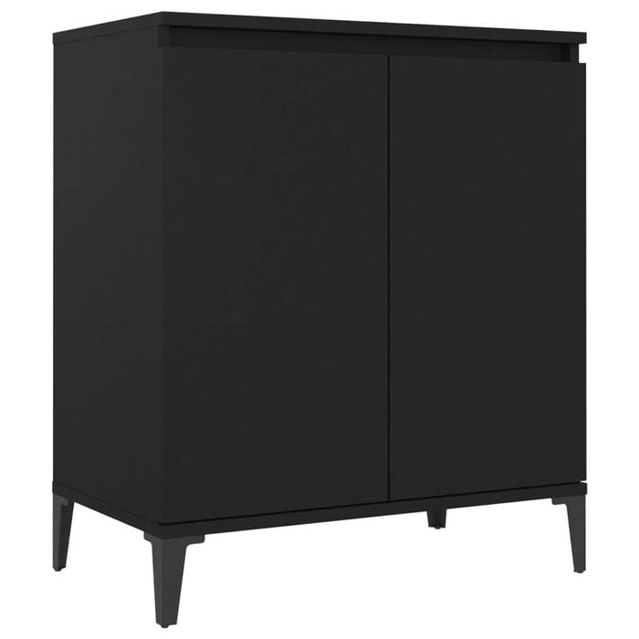 vidaXL Sideboard Black Side Cabinet Storage Home Organiser