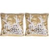 2x LVD Cushion Pillow Sequin Christmas Sofa/Lounge Bedding Home Decor 40x40cm