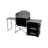 Marquee Foldable Kitchen Table with Wind Shield and Side Table