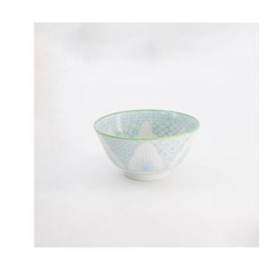 Tokyo Design Studio Lily Flower Tayo Bowl Small Light Blue 13.5x8cm