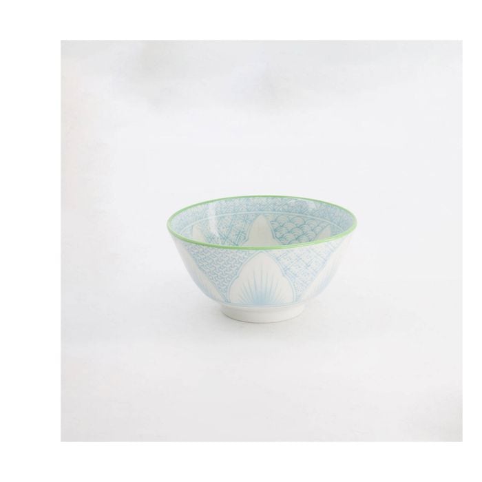 Tokyo Design Studio Lily Flower Tayo Bowl Small Light Blue 13.5x8cm