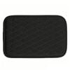 Catzon Car Center Console Cover Thin Leather Car Armrest Cover Cushion-black