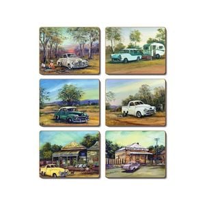 Cinnamon Cork Backed Coasters Set of 6 Old Holdens