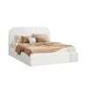 Oikiture Bed Frame Double Size Gas Lift Headboard White