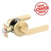 Ikonic Brushed Brass Sira Passage Lever Set