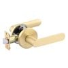 Ikonic Brushed Brass Sira Passage Lever Set
