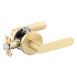 Ikonic Brushed Brass Sira Passage Lever Set