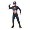 Captain America Halloween Costume Child Official Marvel Jumpsuit with Mask Belt and Shoe Covers, 3-5 Years