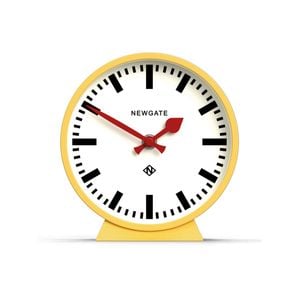 Newgate Railway Mantel Clock Cheeky Yellow