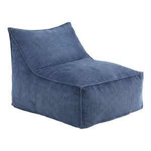 Artiss Bean Bag Chair Cover Corduroy No Filler Washable Lazy Sofa Cover Blue