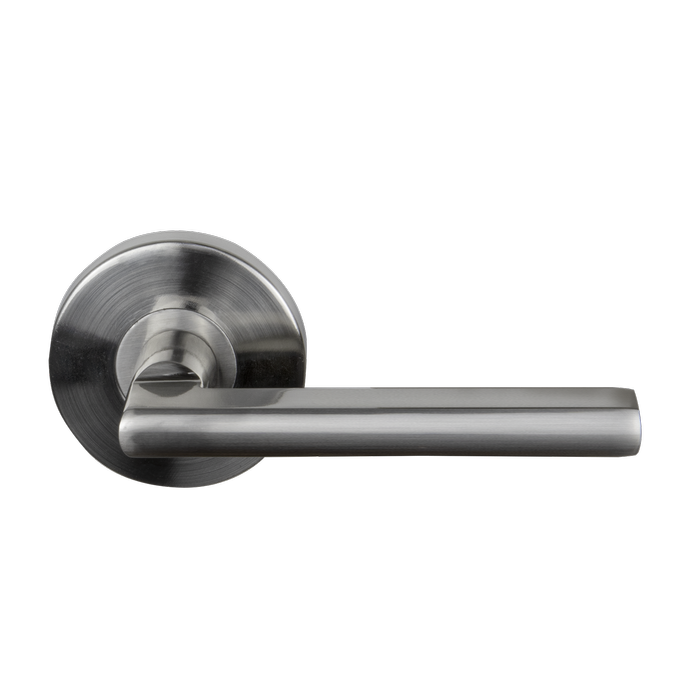 Windsor Brushed Nickel Large Rose Halo Hydra Passage Set