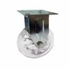 Easyroll 100mm 90kg Load Transparent Fixed Plate Castor