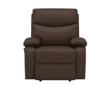 Giselle PU Leather Recliner Chair - Brown