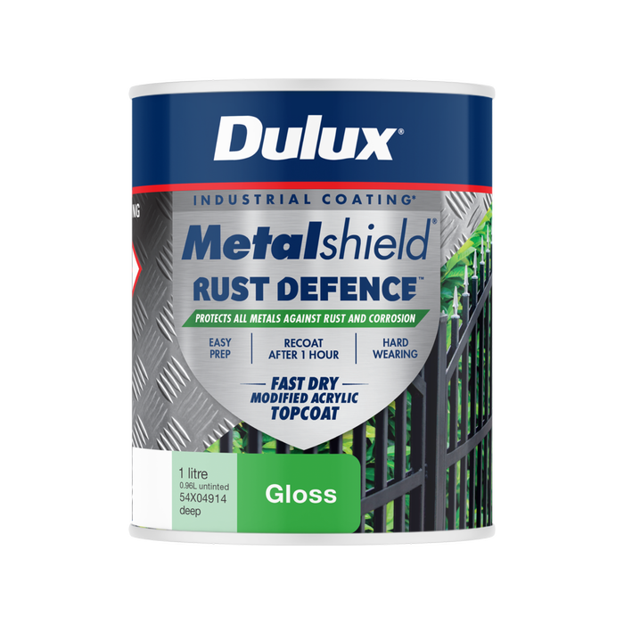 Dulux 1L Deep Base Gloss Metalshield Rust Defence