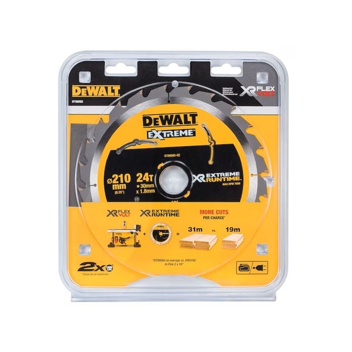 DEWALT EXTREME 210mm 24T Runtime Circular Saw Blade