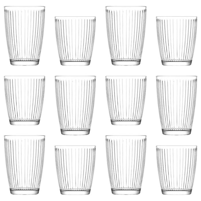 LAV 12 Piece Hestia Glass Tumbler Set