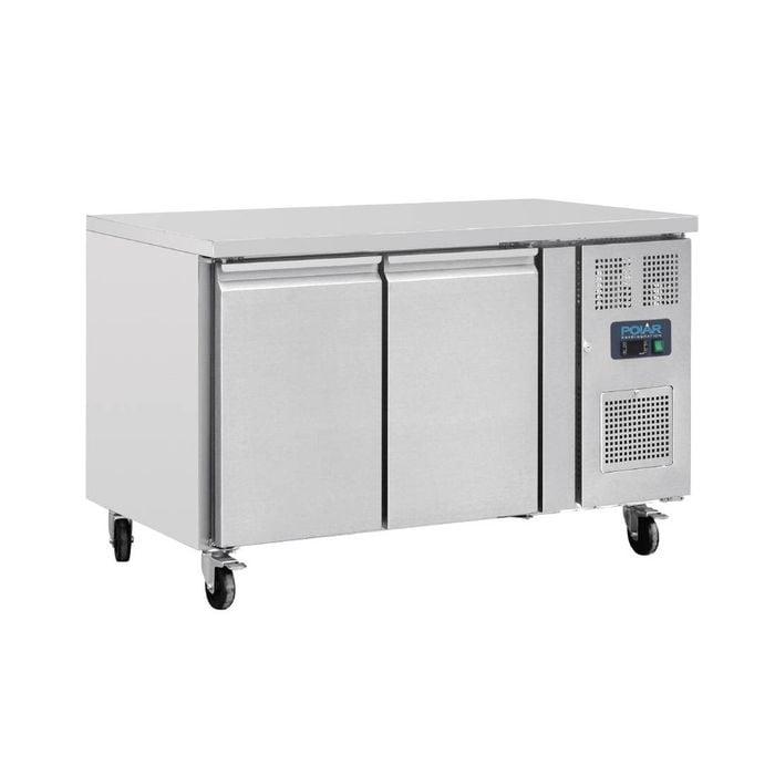 Polar U-series Double Door Counter Fridge - 282ltr - Ua047-a