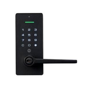 Yale Libi Digital Front Door Lever Lock Matt Black